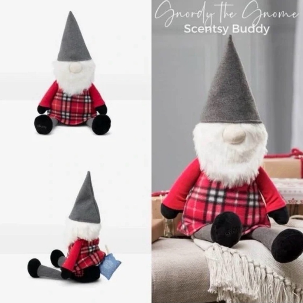 Gnordy the Christmas Gnome Scentsy Buddy w/ Vanilla Bean Buttercream Scentsy Pak - Picture 2 of 6